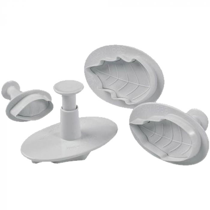 Floare de Craciun - Decupatoare Plastic cu Extractor Ø 3.2 - 6 cm, Set 4 Buc [1]