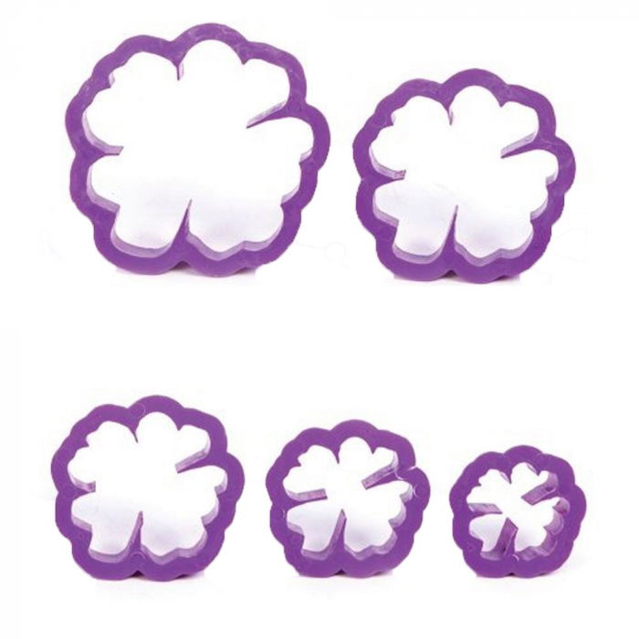 Floare de Maces - Decupatoare Plastic Ø 4 – 8 cm, Set 5 Buc [1]