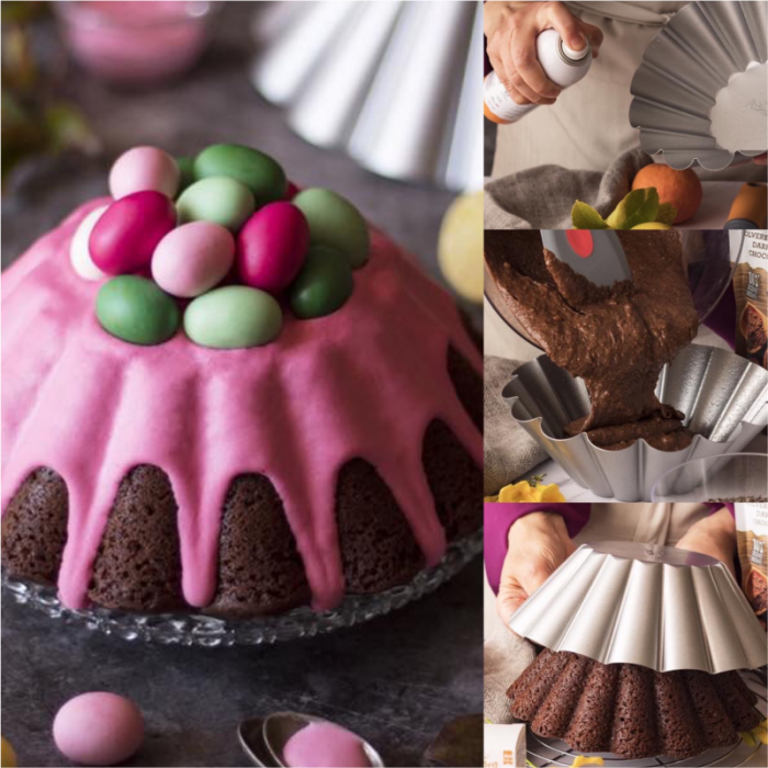 Forma Coacere Baba / Savarina Ø 24 x H 8 cm, Otel Antiaderent [2]