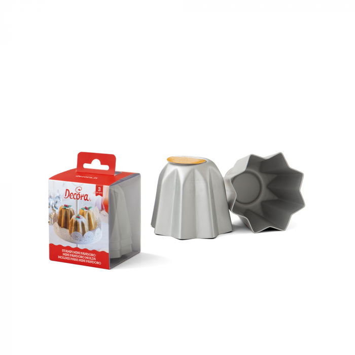 Forma Coacere Pandoro Mignon 70 gr, Ø 7.5 x H 6 cm, Aluminiu Anodizat [1]