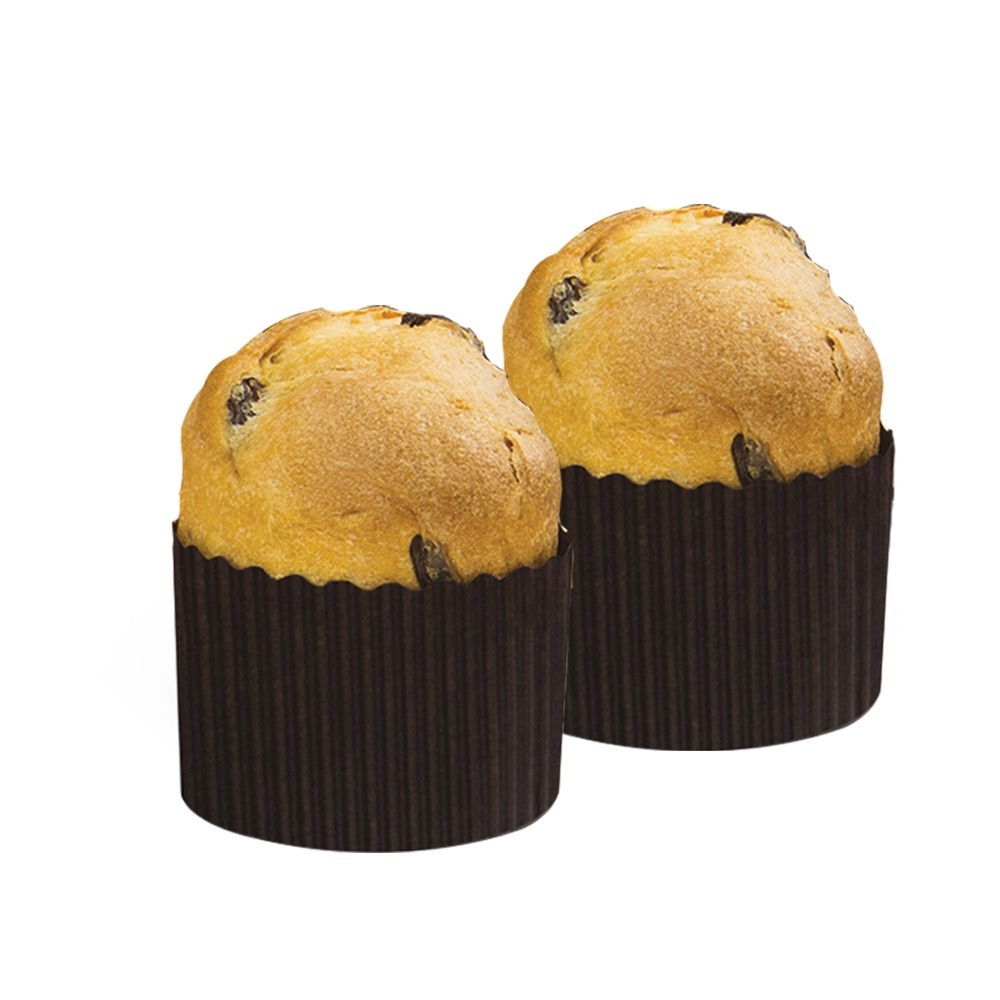 Forma Coacere Panettone Ø 7 x H 6 cm - 100 gr, Carton Termorezistent [2]