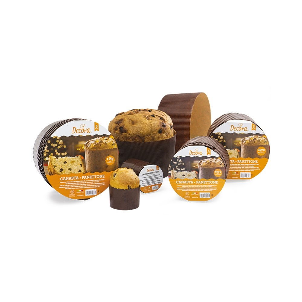 Forma Coacere Panettone Ø 7 x H 6 cm - 100 gr, Carton Termorezistent [4]