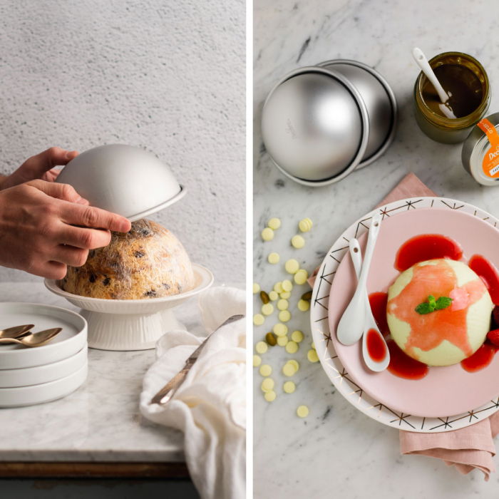 Forma Coacere Semisfera, Ø 22 x H 11 cm, Aluminiu Anodizat, 1 buc [2]