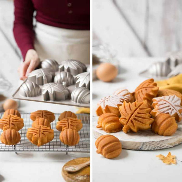 Forma Copt Toamna 9 Cavitati Ø 8 x H 3.5 cm, Aluminiu Antiaderent [3]