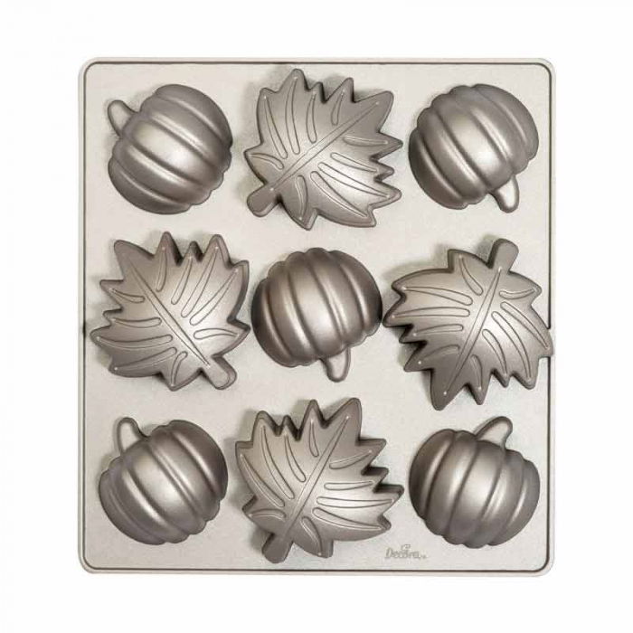 Forma Copt Toamna 9 Cavitati Ø 8 x H 3.5 cm, Aluminiu Antiaderent [1]