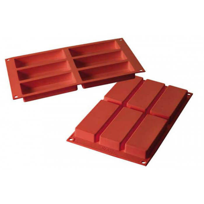 Forma de silicon dreptunghiulara, SF128 Slim, 6 cavitati, 120 x 45 x h 20 mm [2]