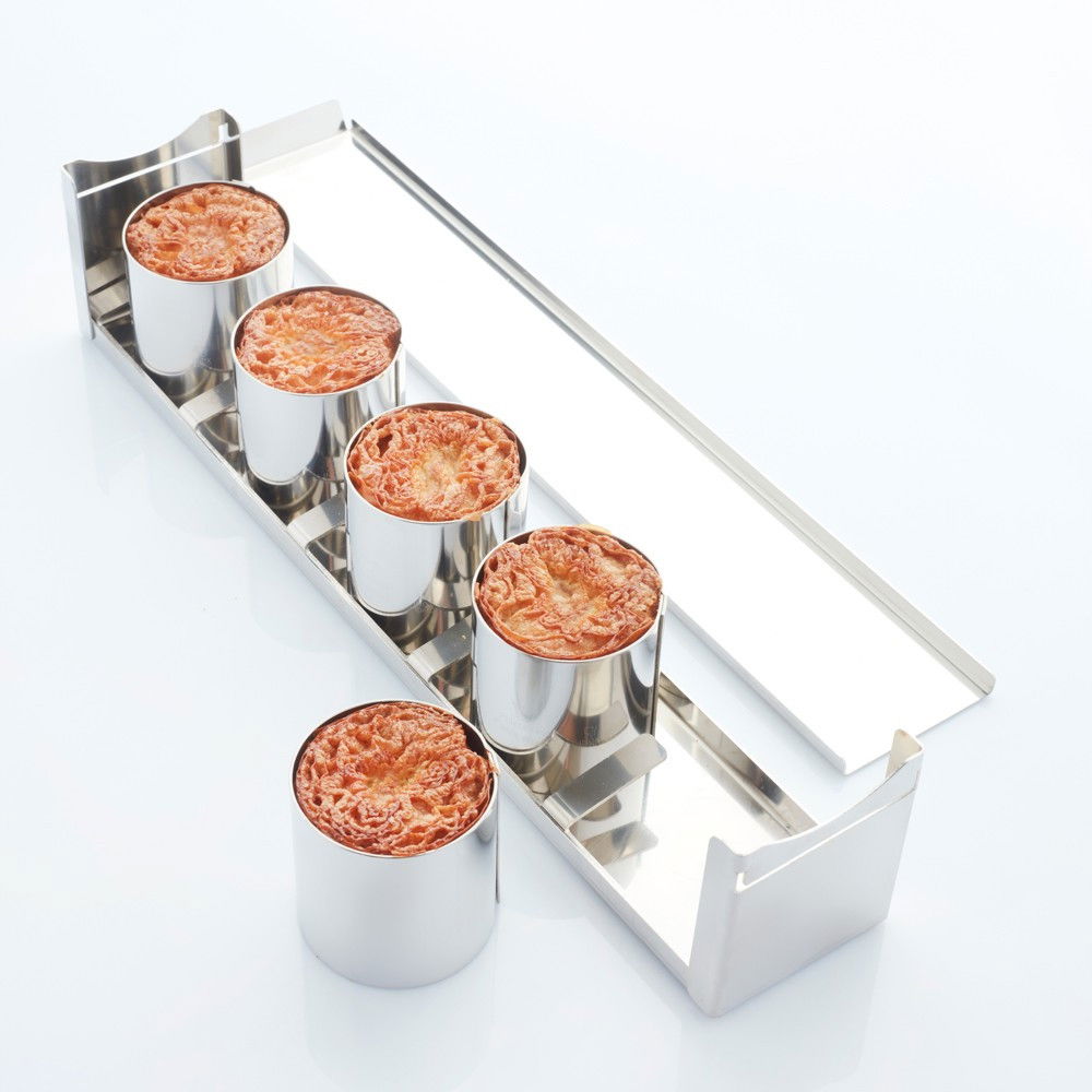 Forma Inox Coacere Produse Model Geometric Cilindru Mini, Ø 6 x H 6 cm, vol. 170 ml - Set 5 buc [3]