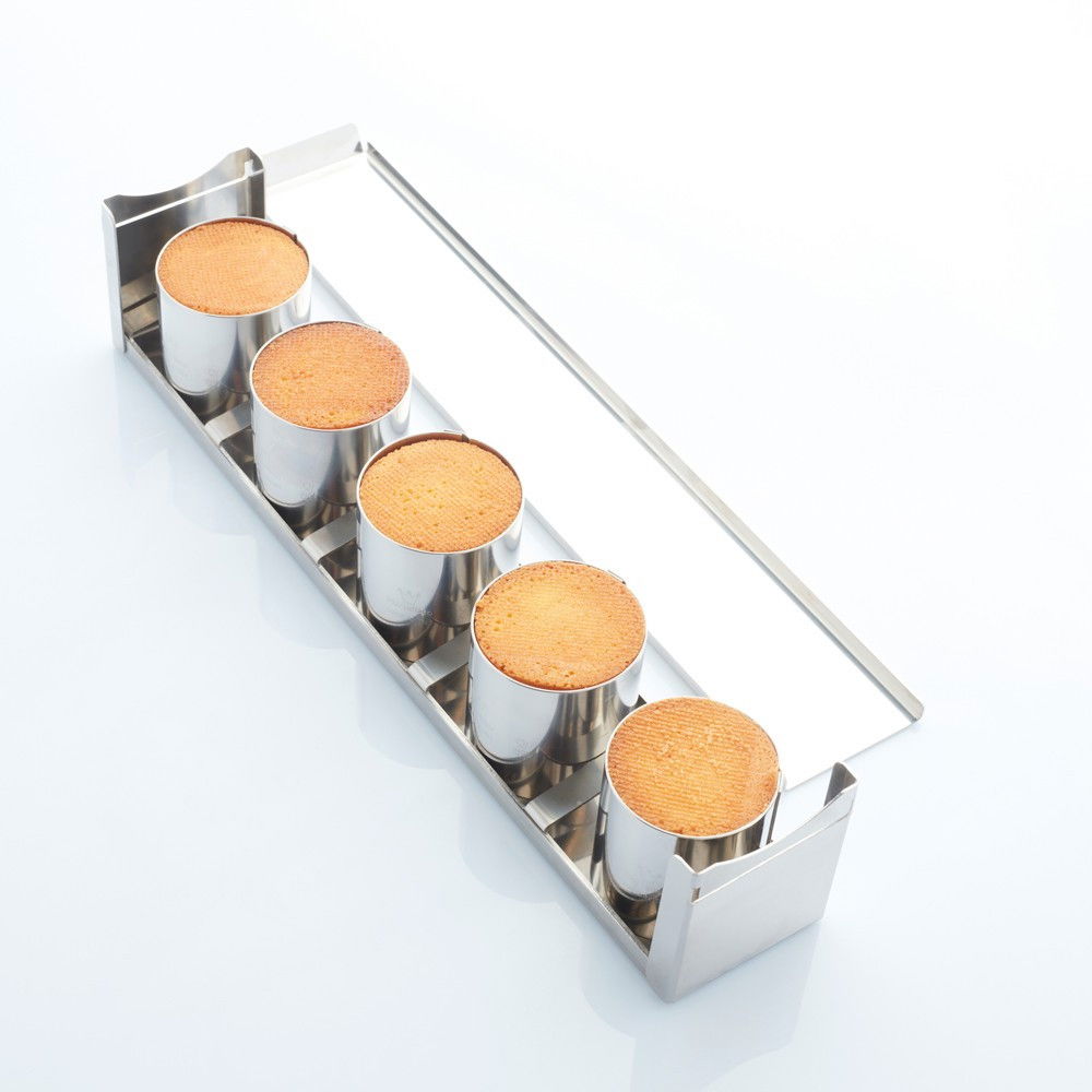 Forma Inox Coacere Produse Model Geometric Cilindru Mini, Ø 6 x H 6 cm, vol. 170 ml - Set 5 buc [2]