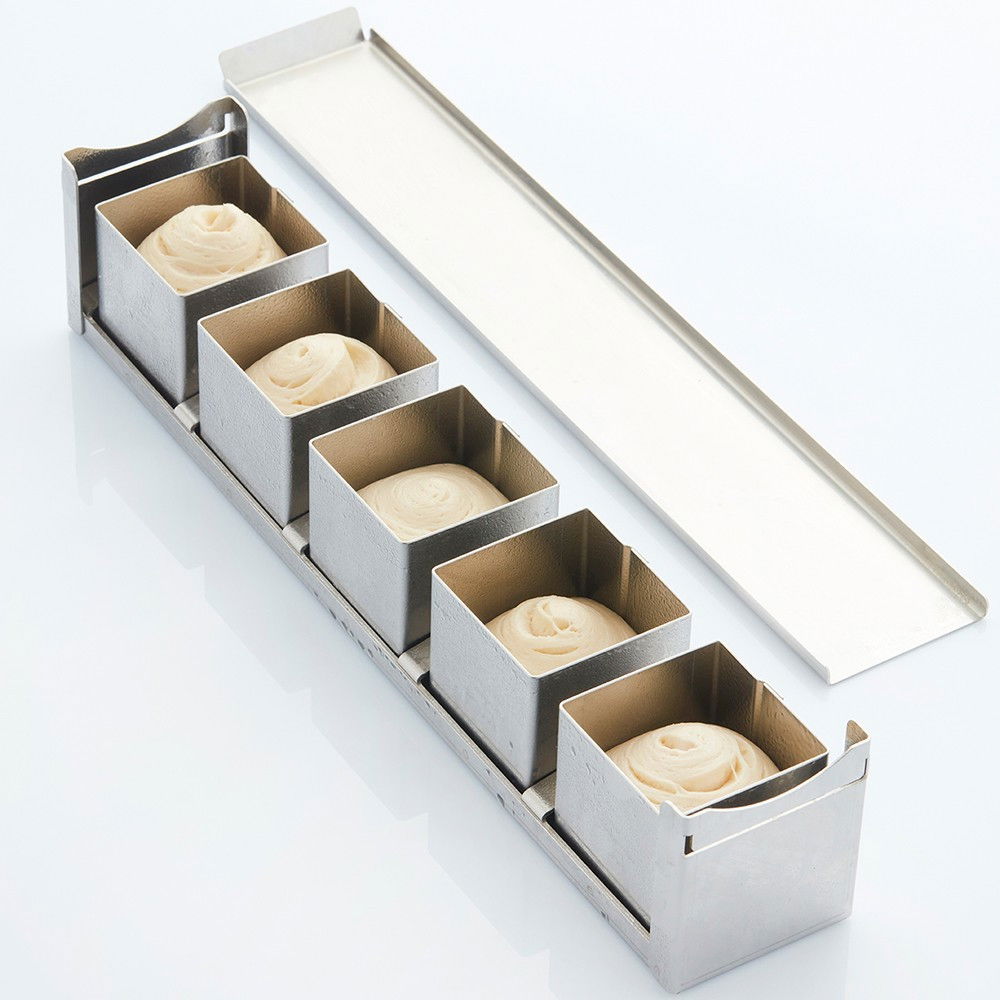 Forma Inox Coacere Produse Model Geometric Cub Mini 6 x 6 x H 6 cm, vol. 220 ml - Set 5 buc [2]