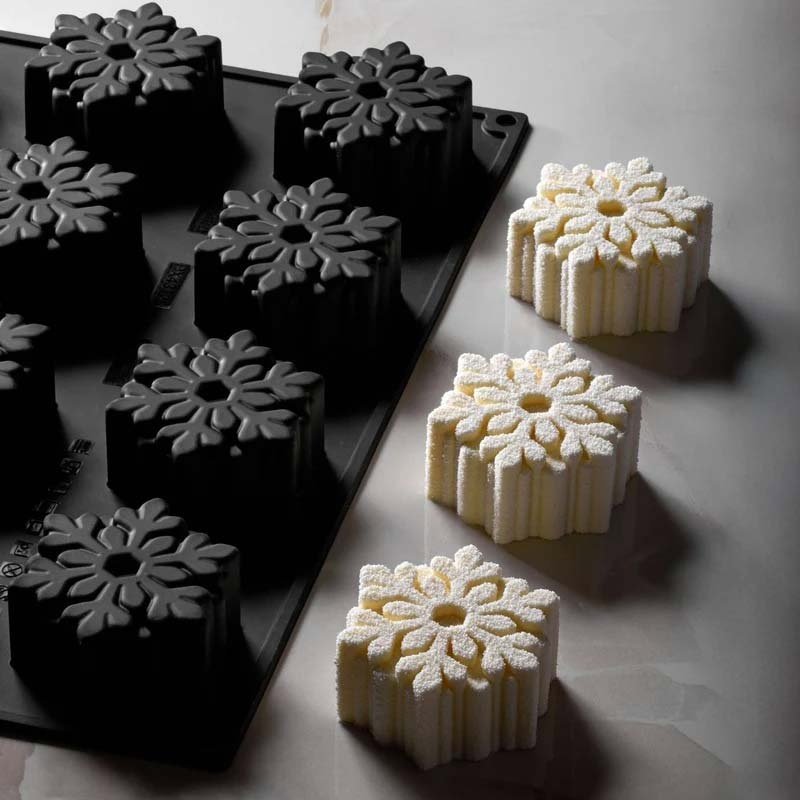 Forma Pavoflex 30x40 Fulg de Nea Ø 7.5 x H 3.5 cm, 12 cavitati, 110 ml [1]