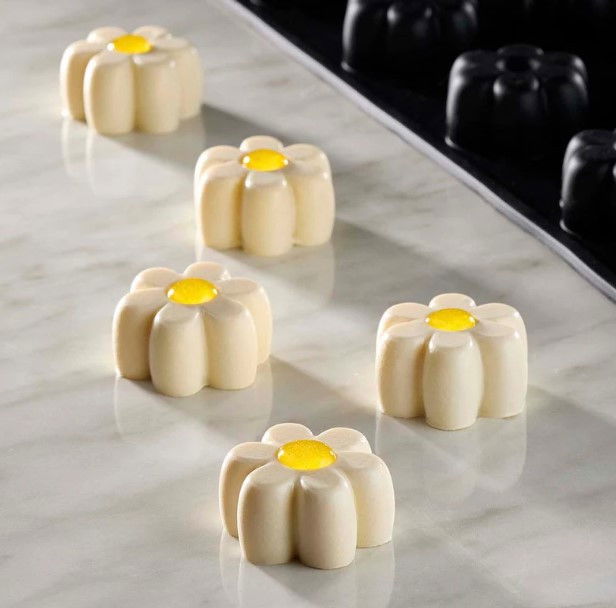 Forma Pavoflex 30x40 Margherita Ø 4 x H 2 cm, 30 cavitati, 20 ml [1]