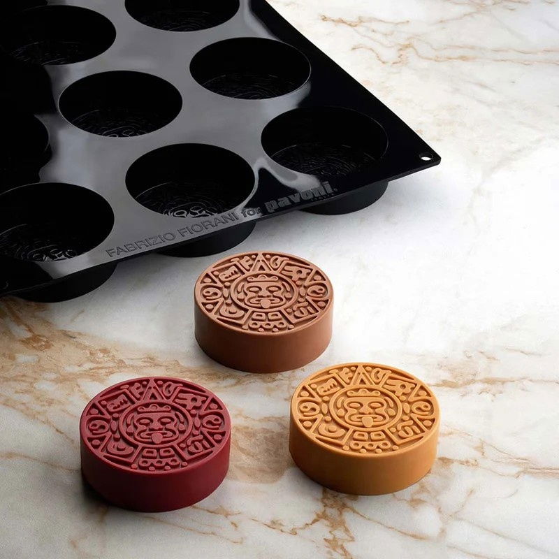 Forma Pavoflex 30x40cm Azteca 12 cavitati, Ø 8 x H 3 cm, 135 ml [1]