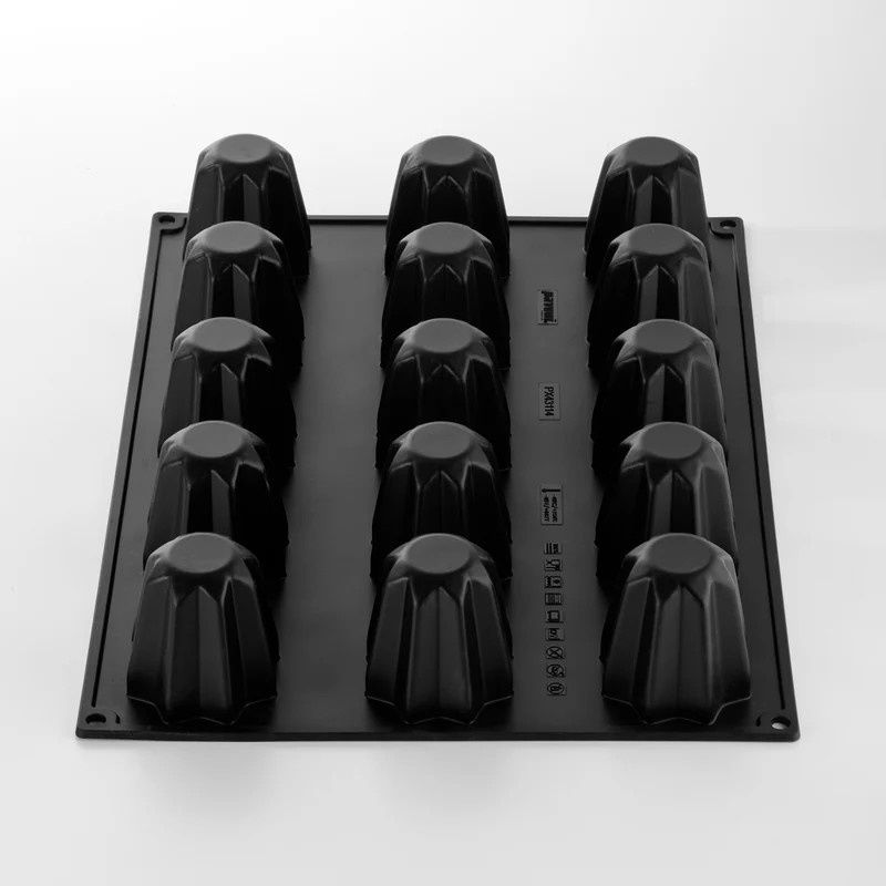 Forma Pavoflex 30x40cm Pandoro 15 cavitati, Ø 6.5 x H 6.5 cm, 120 ml [2]