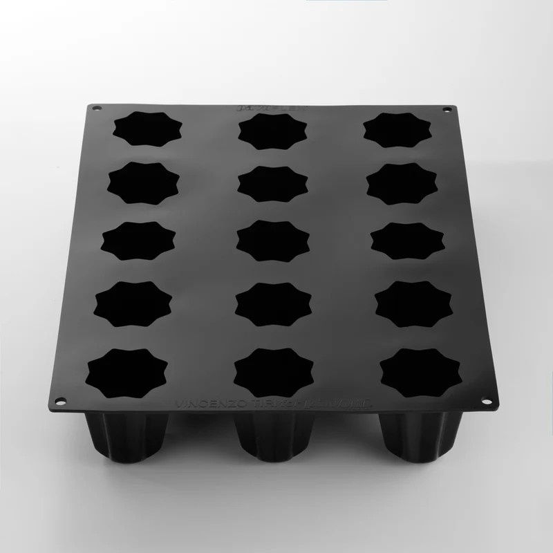 Forma Pavoflex 30x40cm Pandoro 15 cavitati, Ø 6.5 x H 6.5 cm, 120 ml [4]