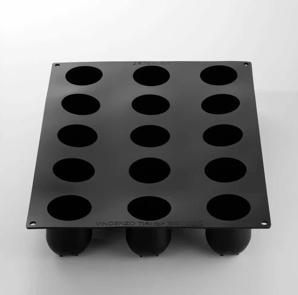 Forma Pavoflex 30x40cm Panettone 15 cavitati, Ø 5.5 x H 6.5 cm, 130 ml [4]