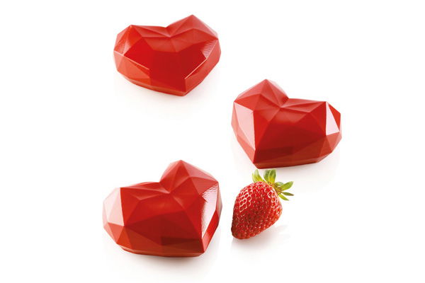 Forma Silicon Inima Amorini Origami 3D 7.4 x 8.3 x h 4.5, 6 cavitati (AMORINI 110) [2]