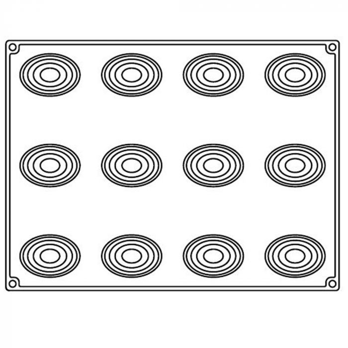Forma Silicon Bachour, Monoportii Polly, Ø 6.5 x h 5 cm, 90 ml, 12 cavitati [2]