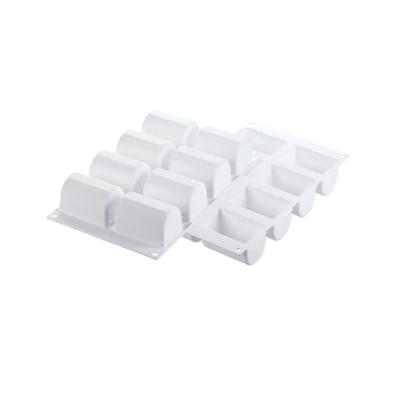 Formă silicon mini ruladă Buchette Silikomart, 8 cavități x 140 ml [2]