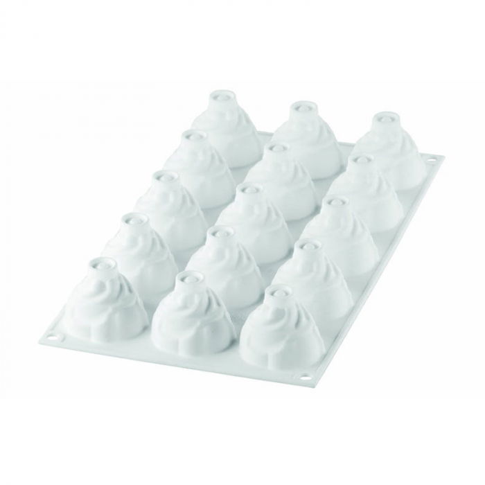 Forma Silicon Chantilly Mini Ø 4.7 x H 4.2 cm, 15 cavitati, 30 ml [2]