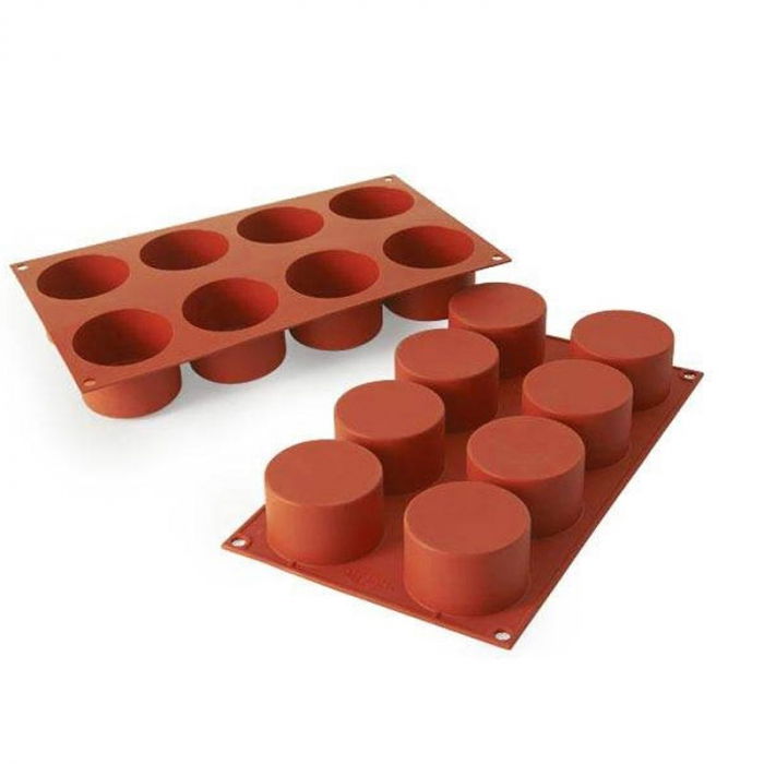 Forma Silicon Cilindru Ø6.3xH4 cm, 8 cavitati (SF119) [1]
