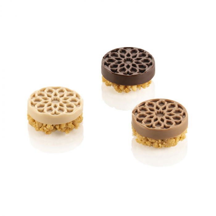 Forma Silicon Cilindru Decor Maur Ø 4 x H 1.6 cm, 15 cavitati, 19 ml (SF378) [2]