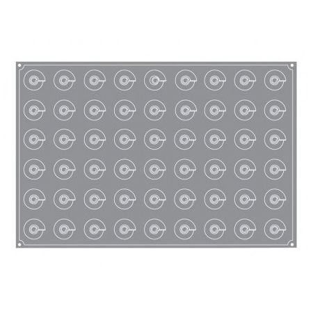 Forma Pavoflex 60x40 cm Con Ø4xh4.3 cm, 54 cavitati, 30 ml [2]