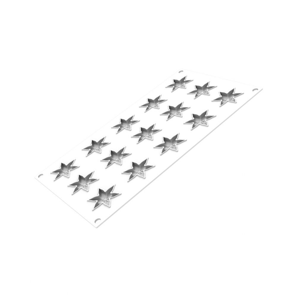 Forma Silicon Decor Top/Insertie, Corollas Floral Ø 4.5 x H 0.6 cm, 15 cavitati, 4 ml [5]