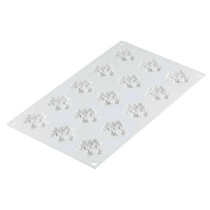 Forma Silicon Decor Top/Insertie, Fagure Ø 4.5 x H 0.8 cm, 15 cavitati (MIEL 8) [5]