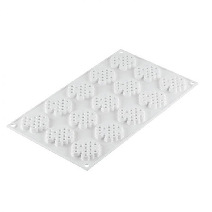 Forma Silicon Decor Top/Insertie, Fagure Ø 4.5 x H 0.8 cm, 15 cavitati (MIEL 8) [2]