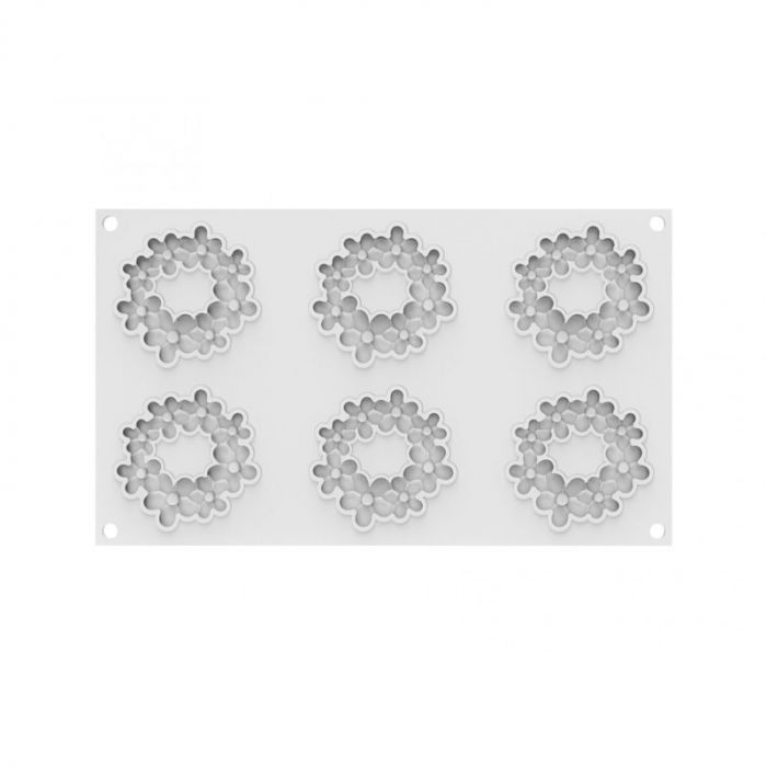 Forma Silicon Decor Top/Insertie Flora Ø 7.5 x H 0.75 cm, 6 cavitati, 19 ml [4]