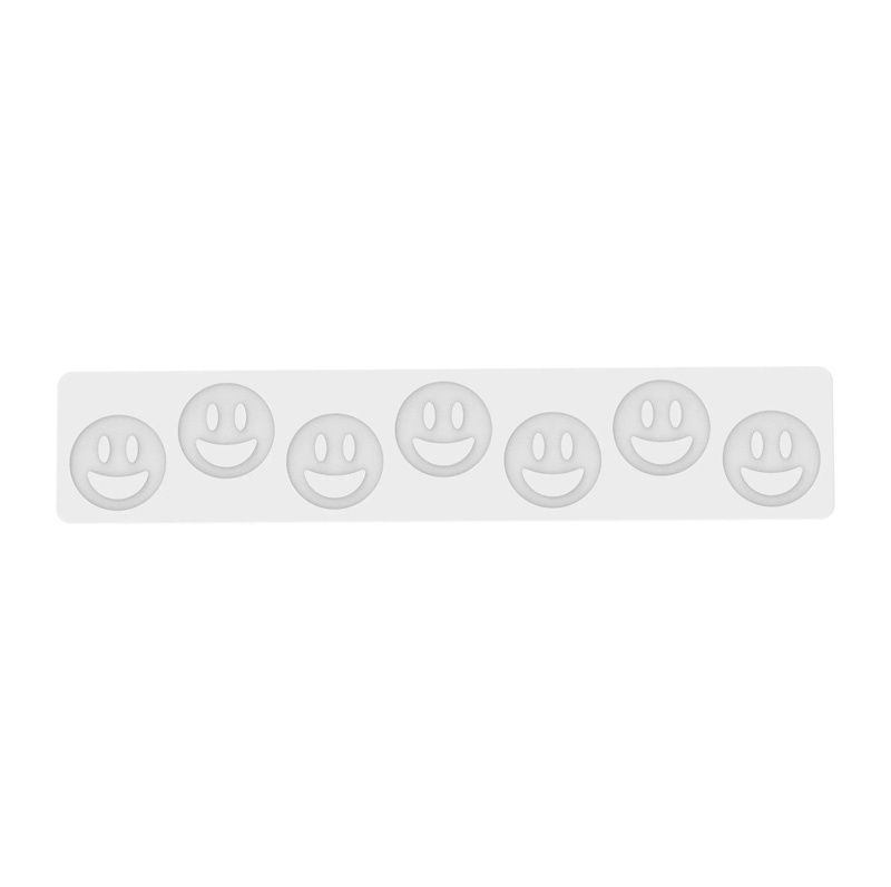 Forma Silicon Decor Top/Insertie, Smiley Face Ø 5 x H 0.2 cm, 7 cavitati, 2 ml [2]