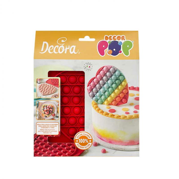 Forma Silicon DecorPop Semisfere Ø 1.6 cm Inima Ø 15 cm [1]