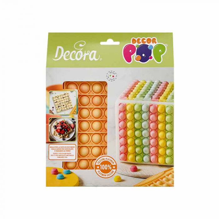 Forma Silicon DecorPop Semisfere Ø 1.6 cm Patrat 13.8 x 13.8 cm [1]