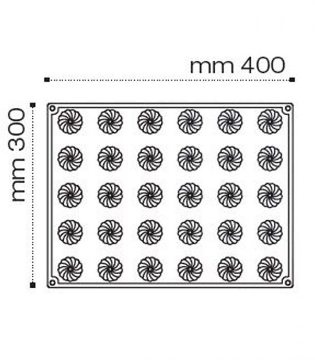 Forma Silicon Delice, Mignon Ø 3.6 x h 2.9 cm, 18 ml, 30 cavitati [2]
