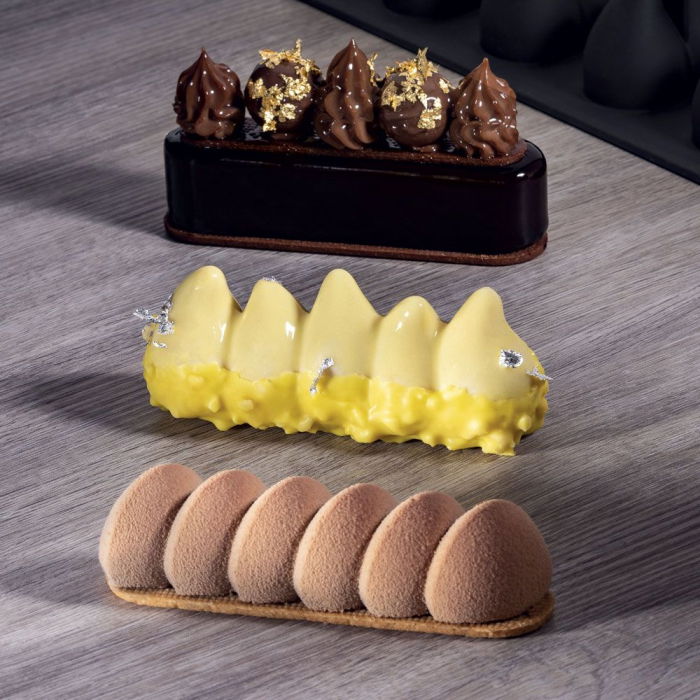 Forma Silicon Domino, Monoportii 12.6 x 3.3 x h 3.2 cm, 80 ml, 14 cavitati [2]