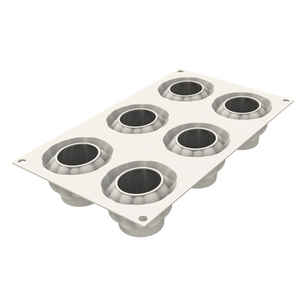 Forma Silicon Dovleac Ø 6.7 x H 5 cm, 6 cavitati x 100 ml [4]