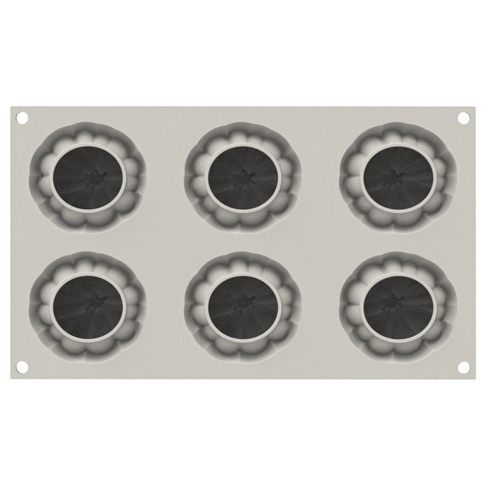 Forma Silicon Dovleac Ø 6.7 x H 5 cm, 6 cavitati x 100 ml [3]