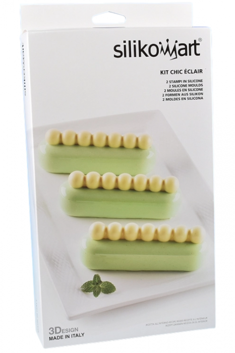 Forma Silicon Ecler Chic 13 x 3.8 x H 4 cm, Kit 2 forme x 6 cavitati x 140 ml [1]