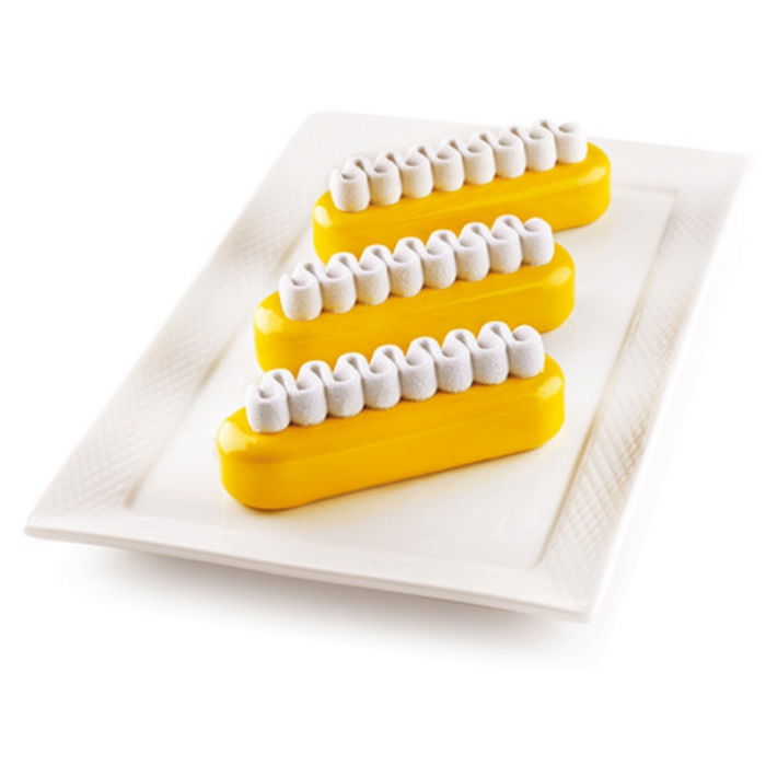 Forma Silicon Ecler Pop 13 x 3.8 x H 4 cm, Kit 2 forme x 6 cavitati x 140 ml [1]