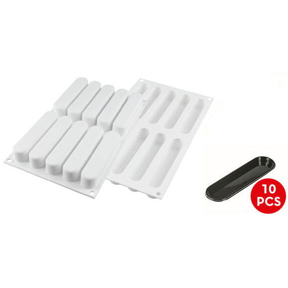 Forma Silicon Fashion Ecler Monoportii 13 x 2.5 x H 2.5 cm, 10 Tavite + Decupator [1]