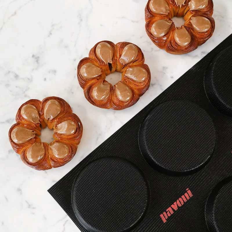 Forma Silicon Fiberform 60x40cm 15 cavit. Discuri Ø 10.5 x H 2 cm, 135 ml [1]