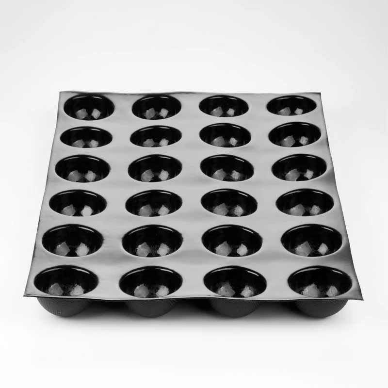 Forma Silicon Fiberform 60x40cm 24 cavit. Semisfera Ø 7 x H 4 cm, 110 ml [3]