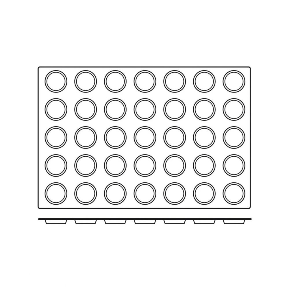 Forma Silicon Florentis Monoportii Ø 6 x H 1.2 cm, 35 cavitati, 33.5 ml (SQ044) [3]
