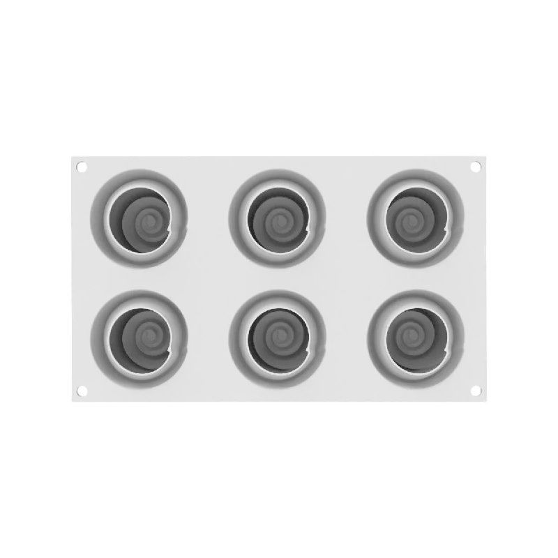 Forma Silicon Givre 90 Ø 6 x H 4.5 cm, 6 cavitati x 90 ml [4]