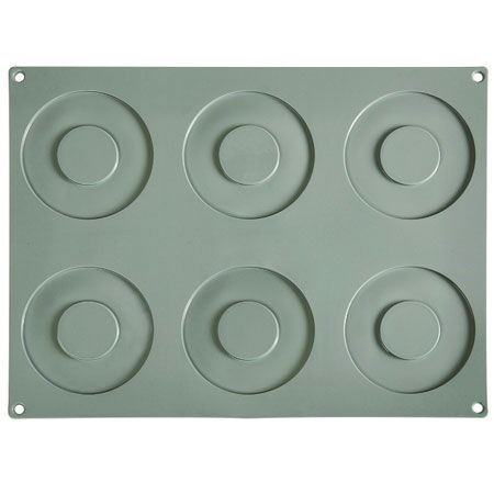 Forma Silicon Gourmand Cerc mare Ø 11 x H 0.35 cm, 6 cavitati [2]