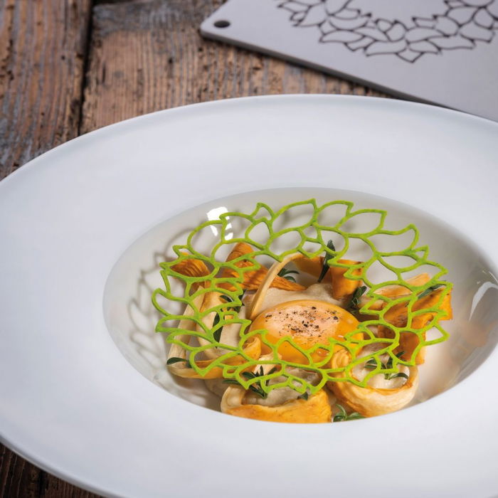 Forma Silicon Gourmand Forma Rotunda Frunze Ø 11.5 x H 0.15 cm, 3 cavitati [1]