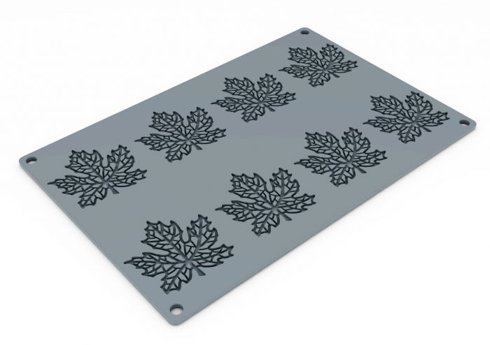 Forma Silicon Gourmand Frunze Artar 6.6 x 6.25 x H 0.2 cm, 8 cavitati [2]