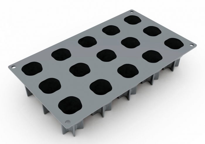 Forma Silicon Gourmand Pere Ø 4.3 x H 5.5 cm, 15 cavitati [2]