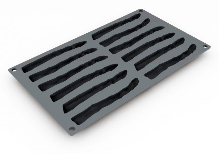Forma Silicon Gourmand Sparanghel 12.9 x 1.9 x H 1.4 cm, 12 cavitati [2]