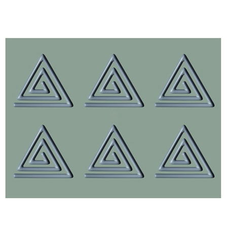 Forma Silicon Gourmand Spirala Triunghi 13.5 x 12 x H 0.5 cm, 6 cavitati [2]